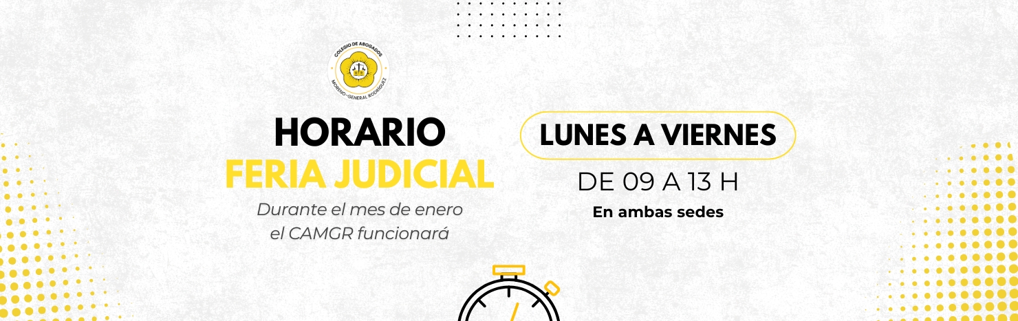 Horario Feria Judicial